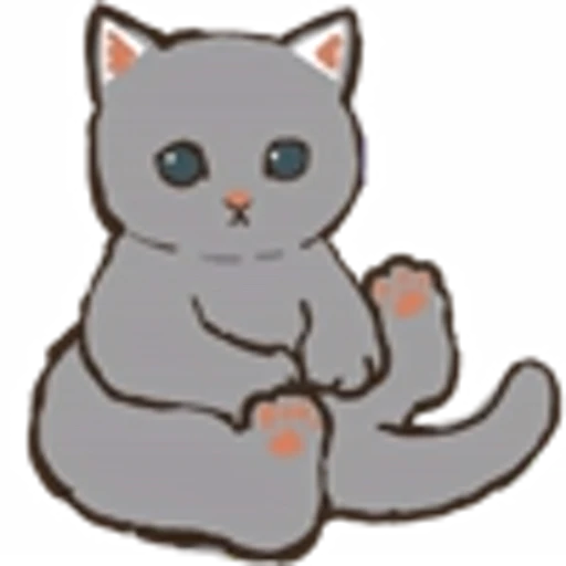 ❤️ Эмодзи «Милые котята» для Telegram