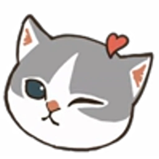 ❤️ Эмодзи «Милые котята» для Telegram