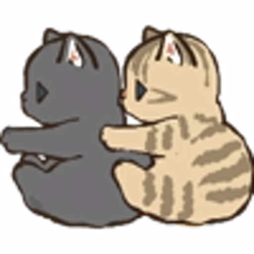 ❤️ Эмодзи «Милые котята» для Telegram