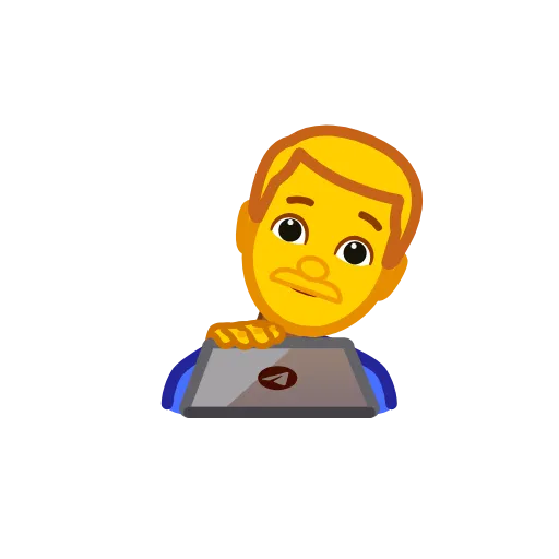 👨‍💻 Стикер «EmojiCenterAnimations» для Telegram