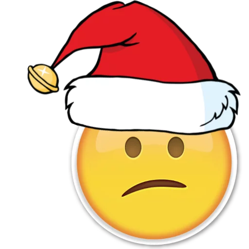 😕 Стикер «Emoji Christmas ~» для Telegram