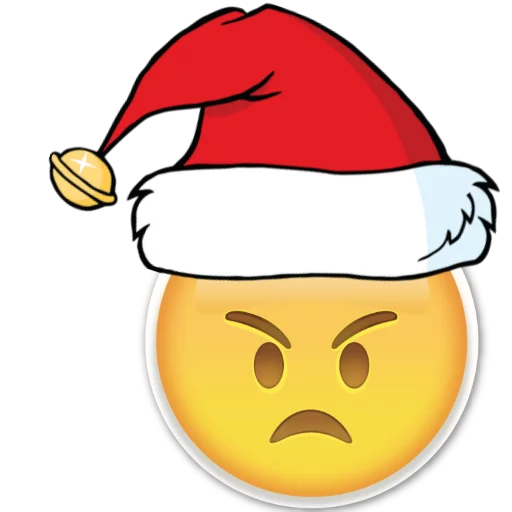 😠 Стикер «Emoji Christmas ~» для Telegram