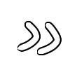 ❤ Эмодзи «Белые буквы с черной обводкой» для Telegram