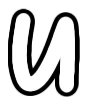 ❤ Эмодзи «Белые буквы с черной обводкой» для Telegram