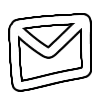❤ Эмодзи «Белые буквы с черной обводкой» для Telegram