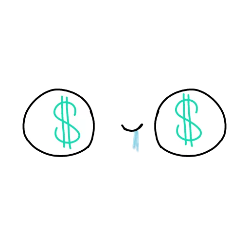 🤑 Стикер «Emoji Desu» для Telegram