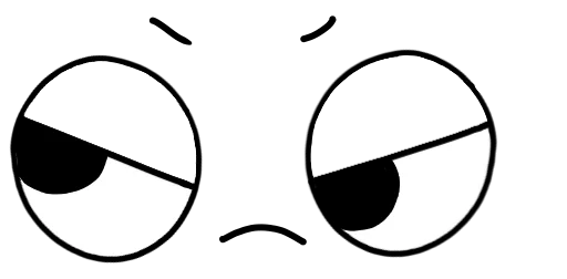 😒 Стикер «Emoji Desu» для Telegram