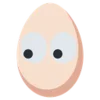Стикер 20 🙄 Egg - эмоджи яичко