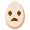 Стикер 28 🙄 Egg - эмоджи яичко