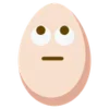 Стикер 19 🙄 Egg - эмоджи яичко