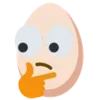 Стикер 24 🙄 Egg - эмоджи яичко