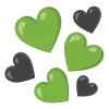Стикер 37 🌼 black emoji - чёрные эмодзи
