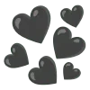 Стикер 31 🌼 black emoji - чёрные эмодзи