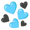 Стикер 38 🌼 black emoji - чёрные эмодзи
