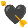 Стикер 44 🌼 black emoji - чёрные эмодзи