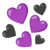Стикер 40 🌼 black emoji - чёрные эмодзи