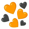 Стикер 35 🌼 black emoji - чёрные эмодзи