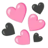 Стикер 33 🌼 black emoji - чёрные эмодзи