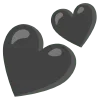 Стикер 50 🌼 black emoji - чёрные эмодзи