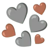 🤎 Эмодзи «grey» для Telegram