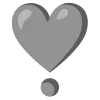 ❣️ Эмодзи «grey» для Telegram
