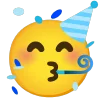 🥳 Эмодзи «light blue» для Telegram