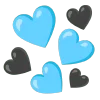 🖤 Эмодзи «light blue» для Telegram