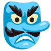 👺 Эмодзи «light blue» для Telegram
