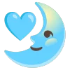 🌛 Эмодзи «light blue» для Telegram