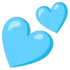 💕 Эмодзи «light blue» для Telegram