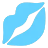 💋 Эмодзи «light blue» для Telegram