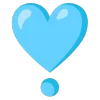 ❣️ Эмодзи «light blue» для Telegram