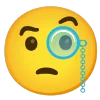 🧐 Эмодзи «light blue» для Telegram