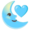 🌜 Эмодзи «light blue» для Telegram