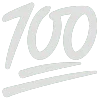 💯 Эмодзи «white» для Telegram