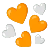 🧡 Эмодзи «white» для Telegram