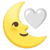 🌜 Эмодзи «white» для Telegram