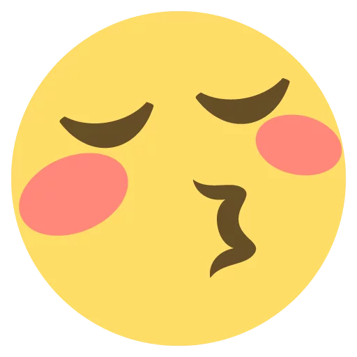 😚 Стикер «emojione 2.2.7» для Telegram