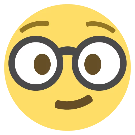 🤓 Стикер «emojione 2.2.7» для Telegram