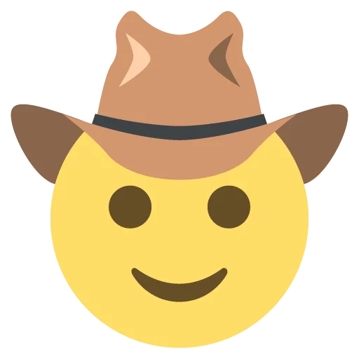 🤠 Стикер «emojione 2.2.7» для Telegram