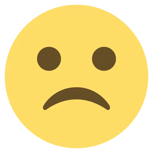 ☹ Стикер «emojione 2.2.7» для Telegram