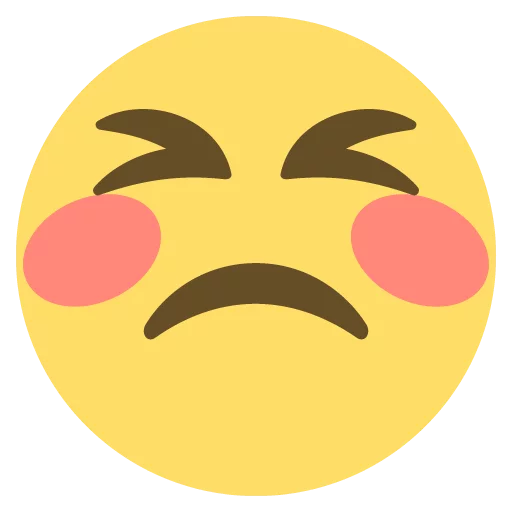 😣 Стикер «emojione 2.2.7» для Telegram