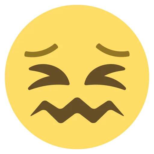 😖 Стикер «emojione 2.2.7» для Telegram