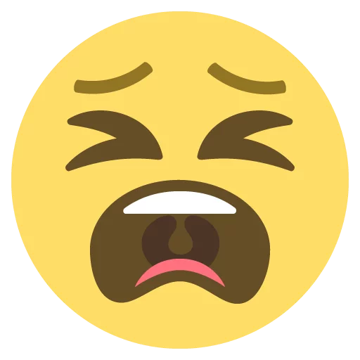 😫 Стикер «emojione 2.2.7» для Telegram