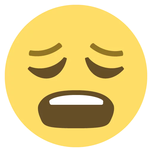 😩 Стикер «emojione 2.2.7» для Telegram