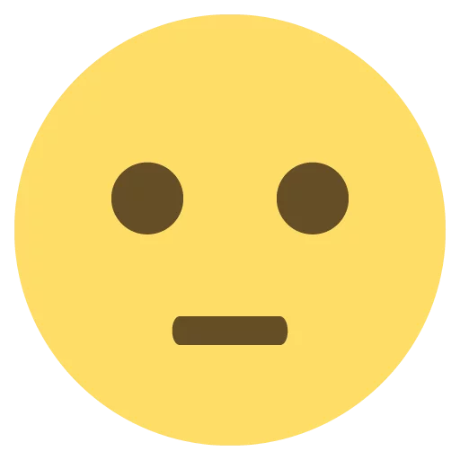 😐 Стикер «emojione 2.2.7» для Telegram