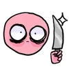 Стикер 9 Cursed emoji