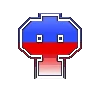 Стикер 22 ✏️ Шрифт российского триколора