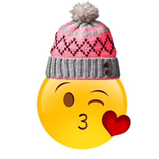 😘 Стикер «emoji with cute hat» для Telegram