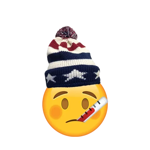 ☺️ Стикер «emoji with cute hat» для Telegram